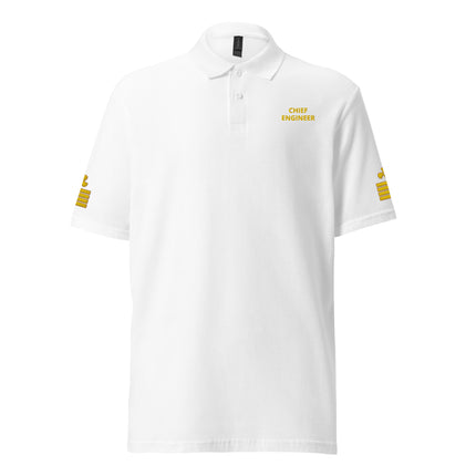 Super Yacht Chief Engineer uniform polo with embroidery. - IamSEAWOLF shop