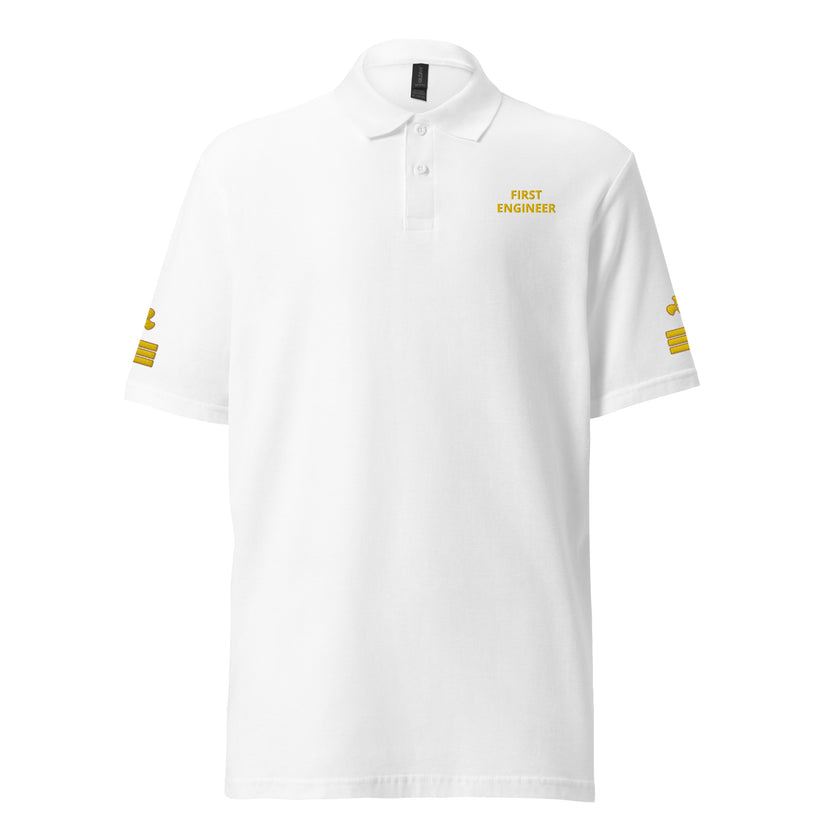 Super Yacht First Engineer polo shirt - IamSEAWOLF shop
