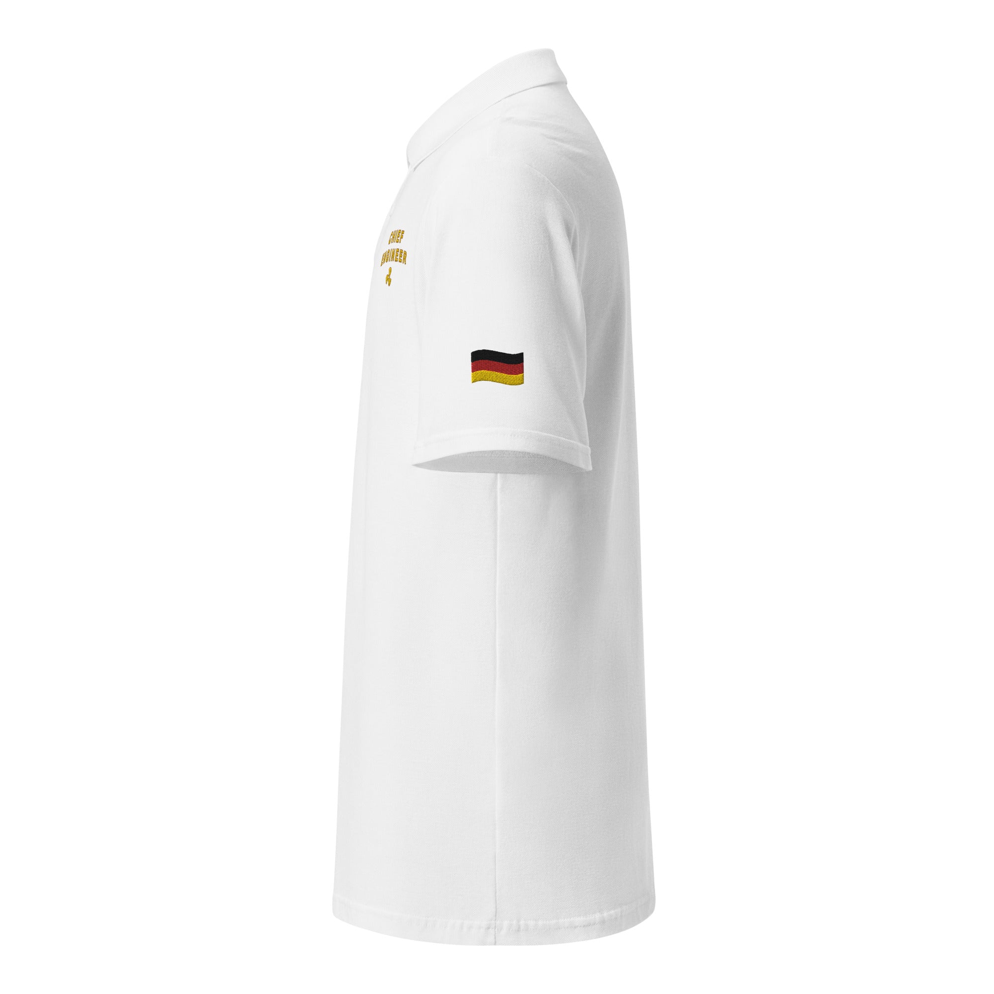 Chief Engineer polo with flag of Germany