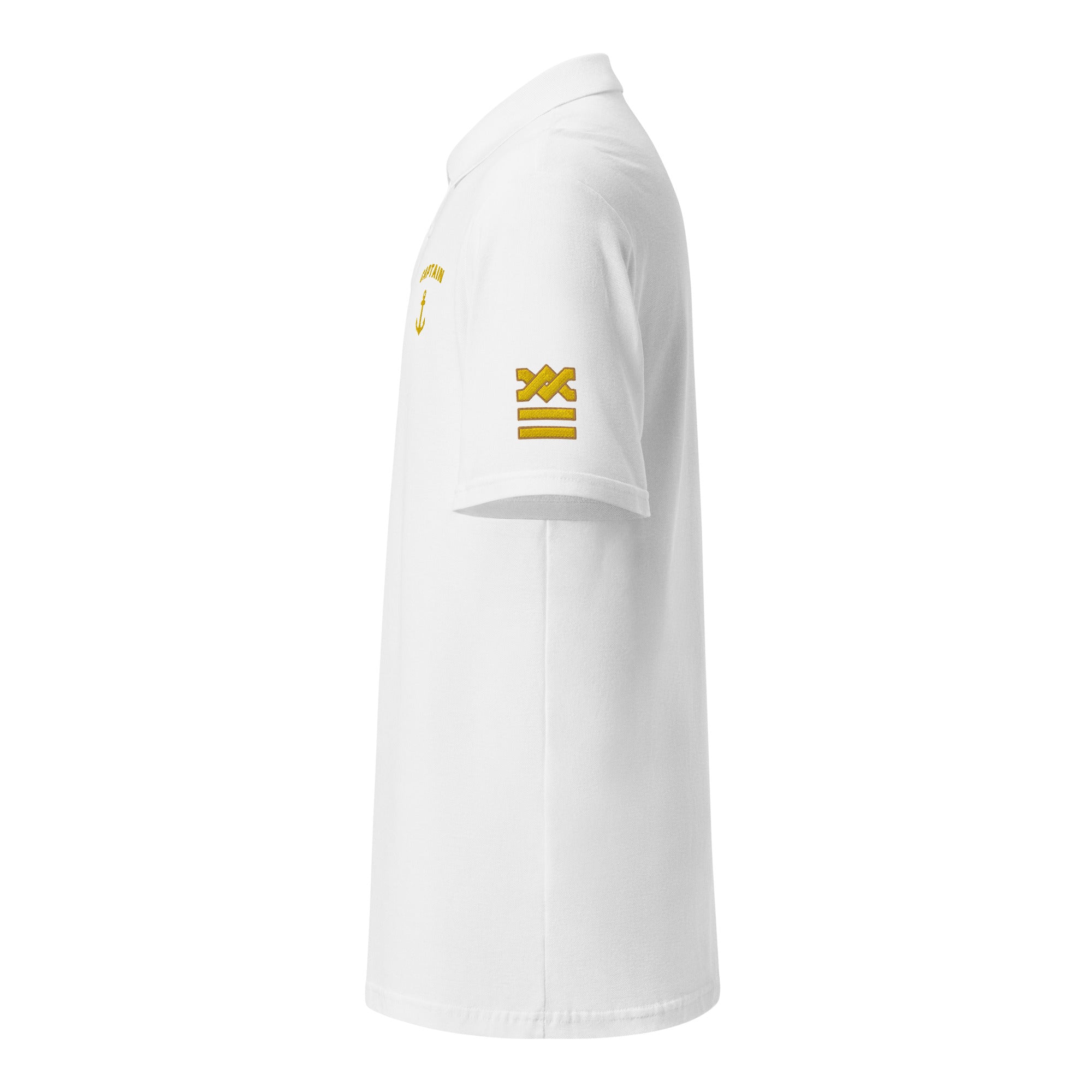 Captain Uniform Polo Shirt with Rank Embroidery & Epaulettes