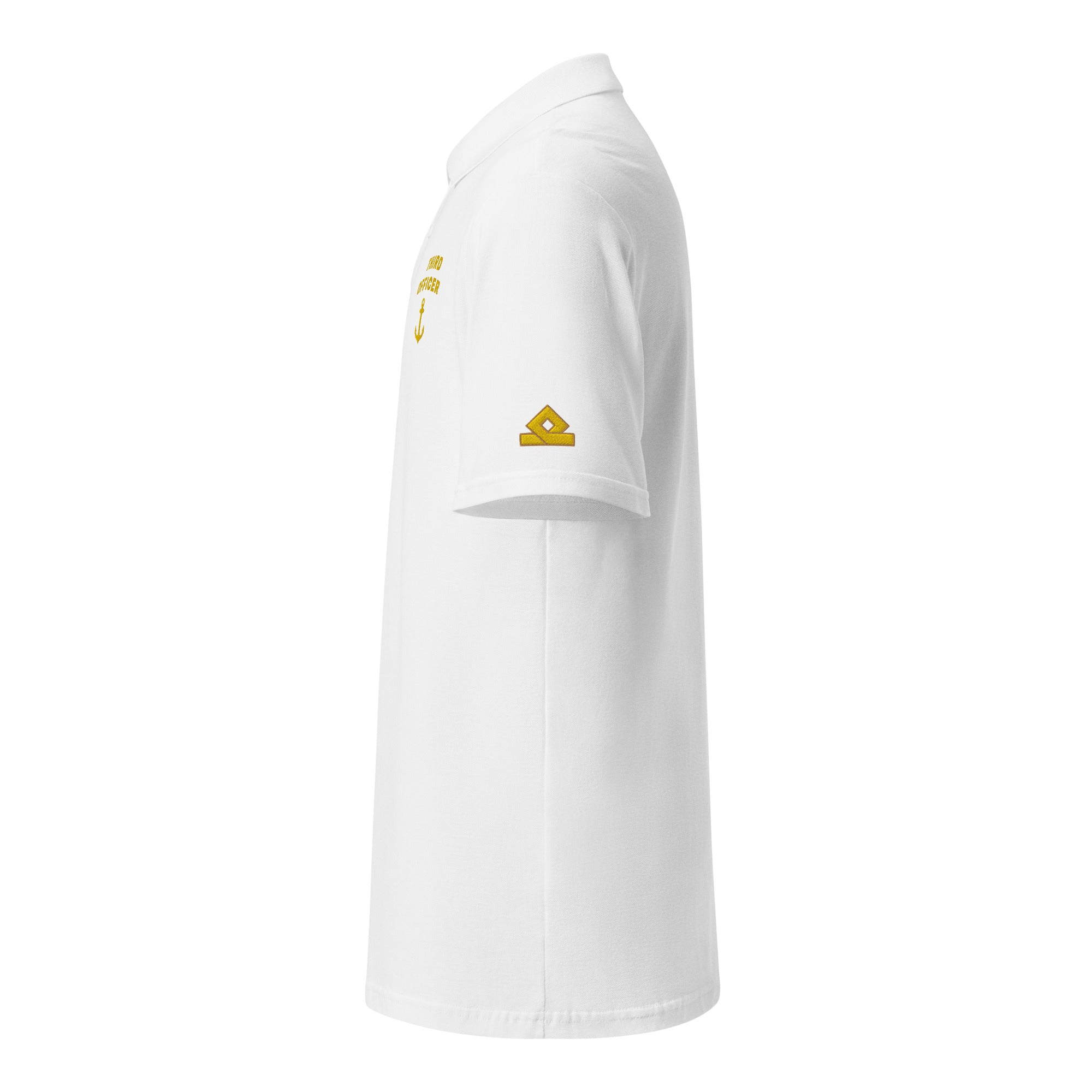 Third Officer uniform polo with left chest and sleeves embroidery. - IamSEAWOLF shop