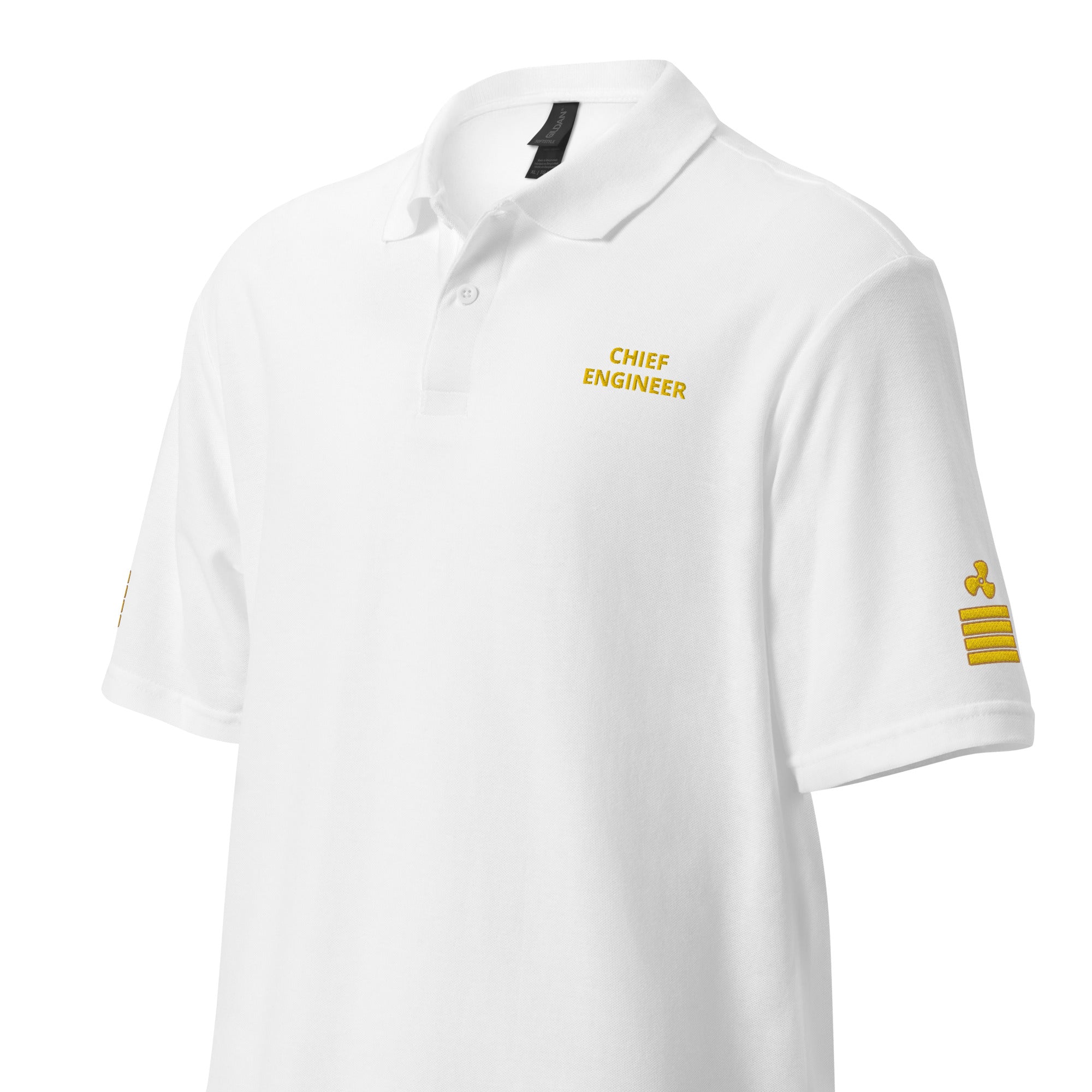 Super Yacht Chief Engineer uniform polo with embroidery. - IamSEAWOLF shop