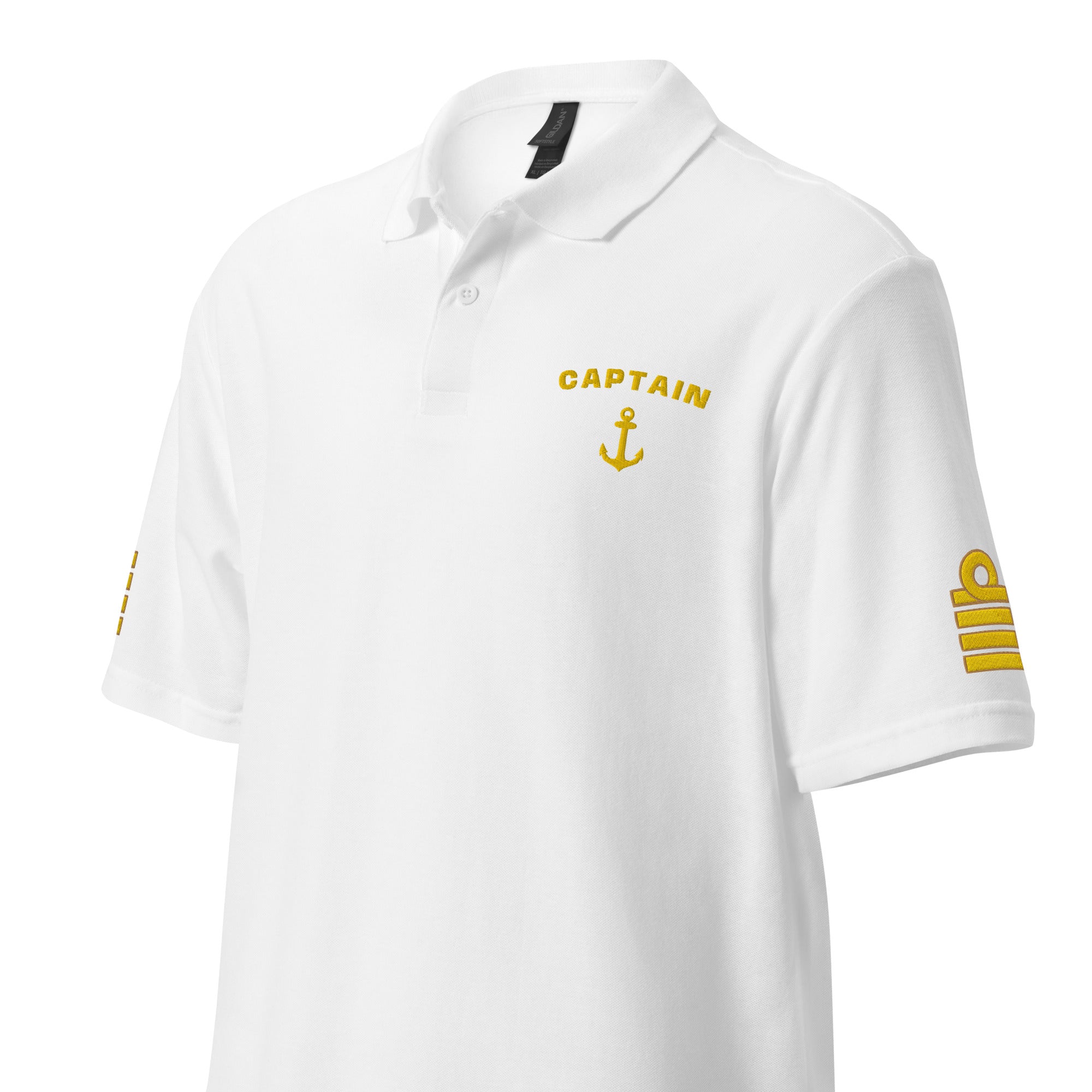 Captain uniform polo shirt with embroidery. - IamSEAWOLF shop