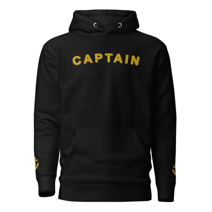 Hoodie Captain with embroidery (anchor on sleeves)
