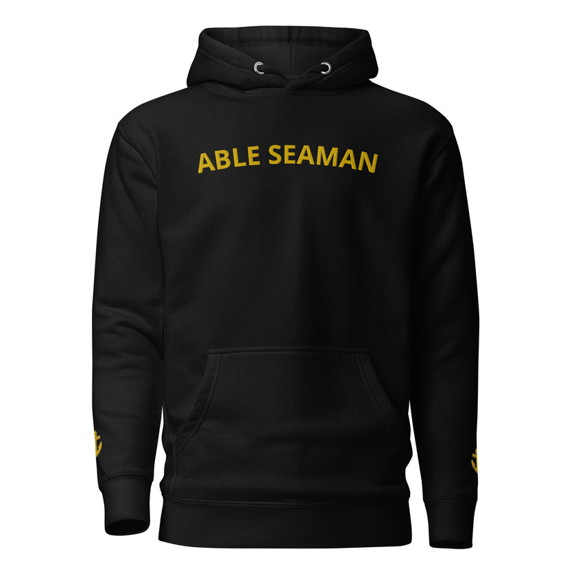 Hoodie with embroidery Able Seaman - IamSEAWOLF shop