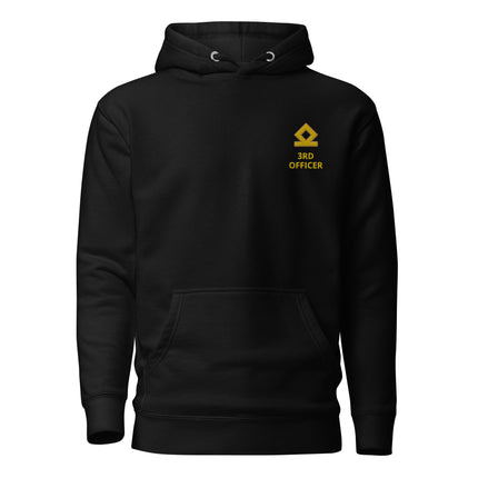 3rd Officer hoodie left chest embroidery (Choose epaulettes style)