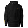 Hoodie left chest and sleeves embroidery (Choose epaulettes style)