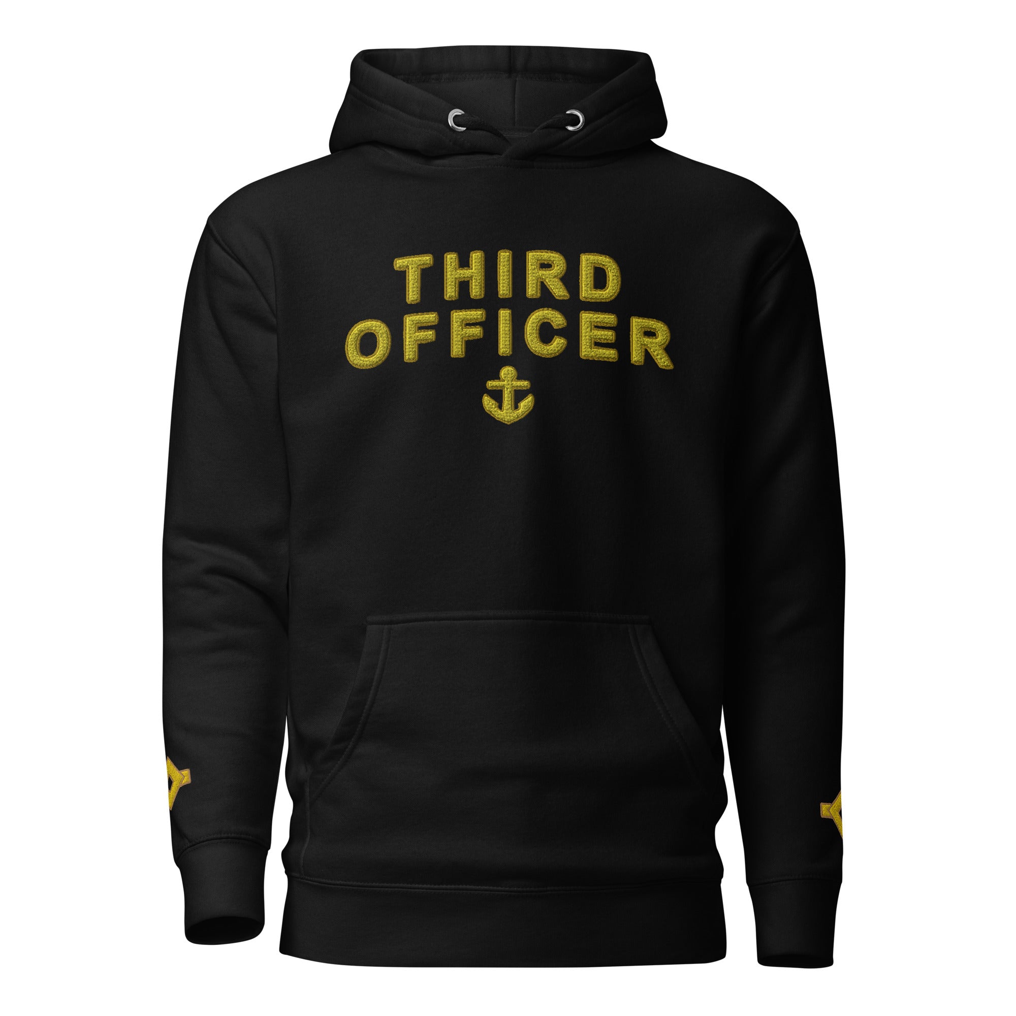 Third Officer uniform Hoodie with large embroidery. - IamSEAWOLF shop