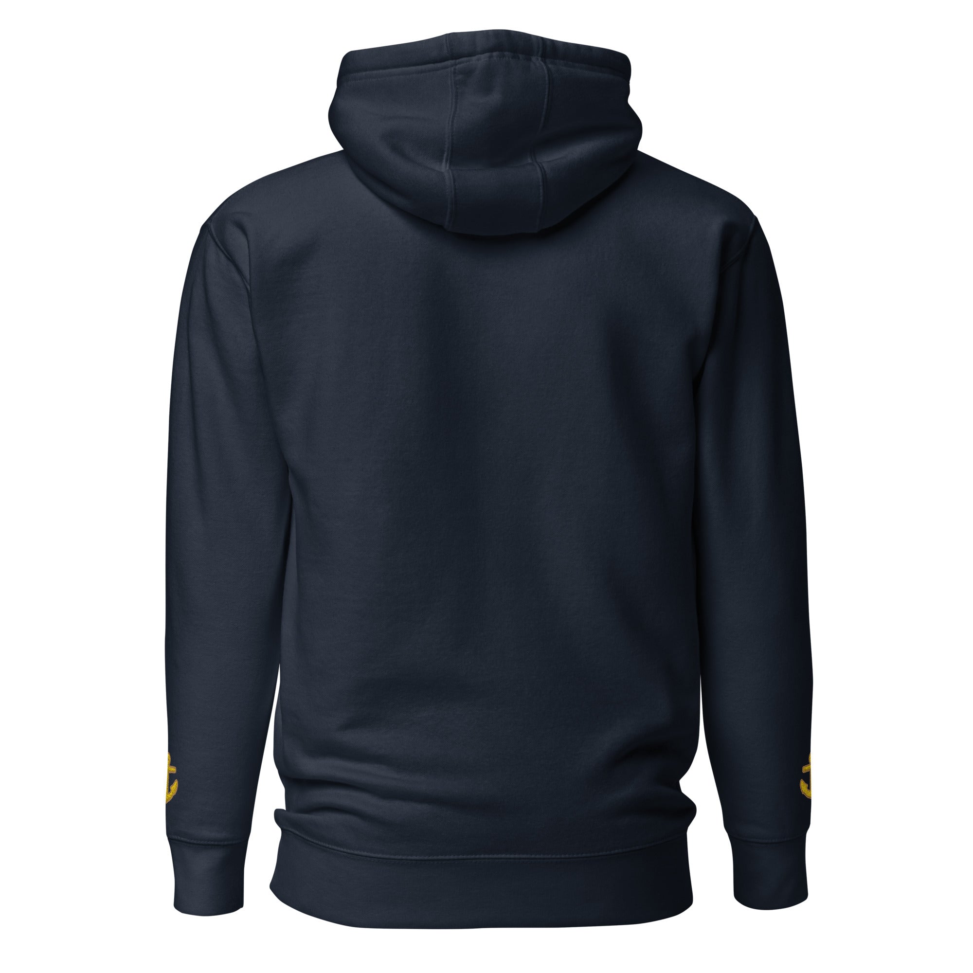 Hoodie Captain with embroidery (anchor on sleeves)