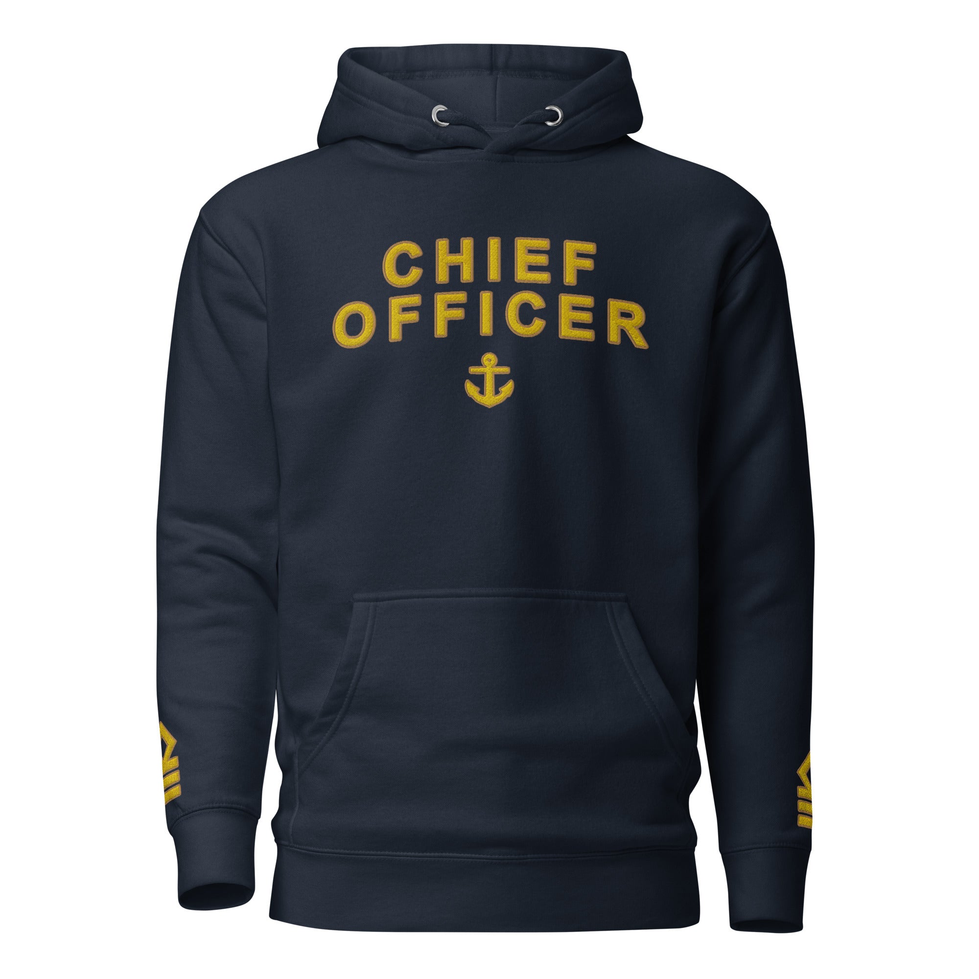 Chief Officer Hoodie large centre and sleeves (Choose epaulettes)