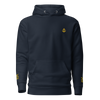 Captain Hoodie left chest and sleeves embroidery (Choose epaulettes style)