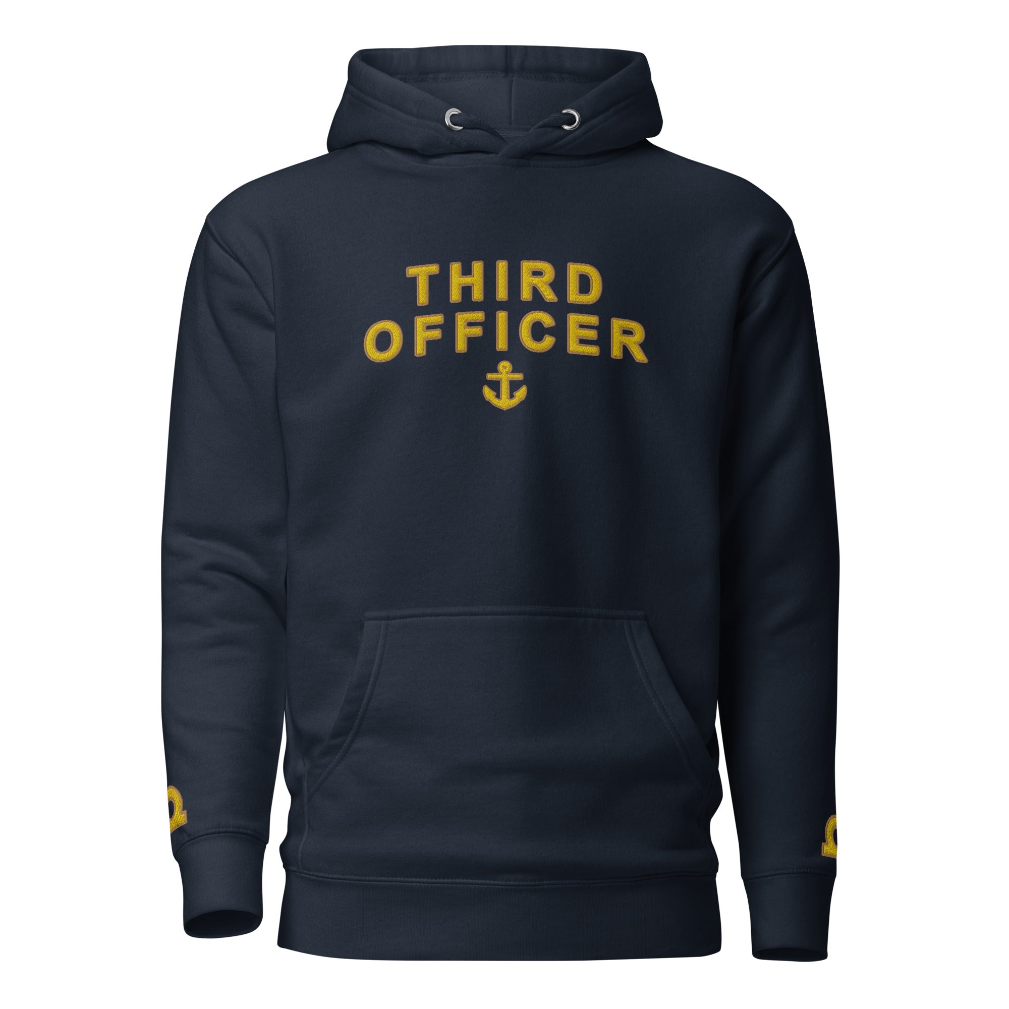 Third Officer uniform Hoodie with large embroidery. - IamSEAWOLF shop