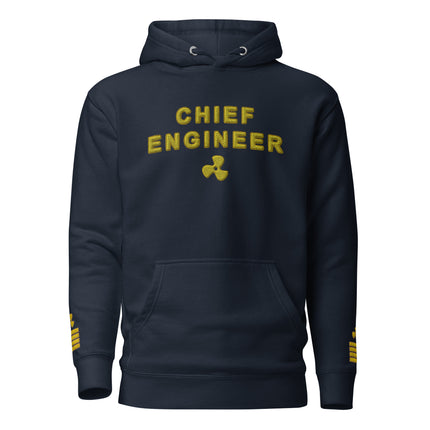 Chief Engineer Hoodie large embroidery (Choose epaulettes style)