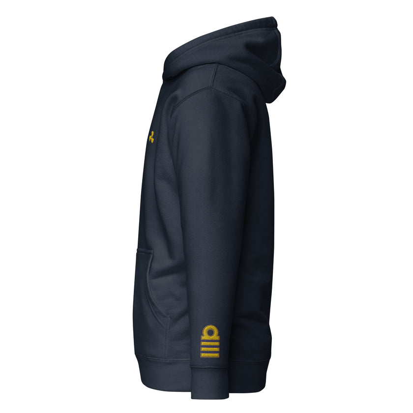 Chief Engineer uniform hoodie with embroidery. - IamSEAWOLF shop