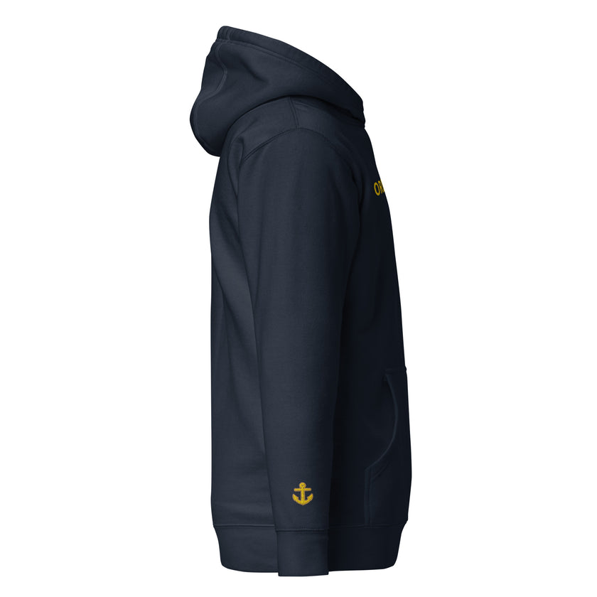 Hoodie with embroidery Ordinary Seaman - IamSEAWOLF shop