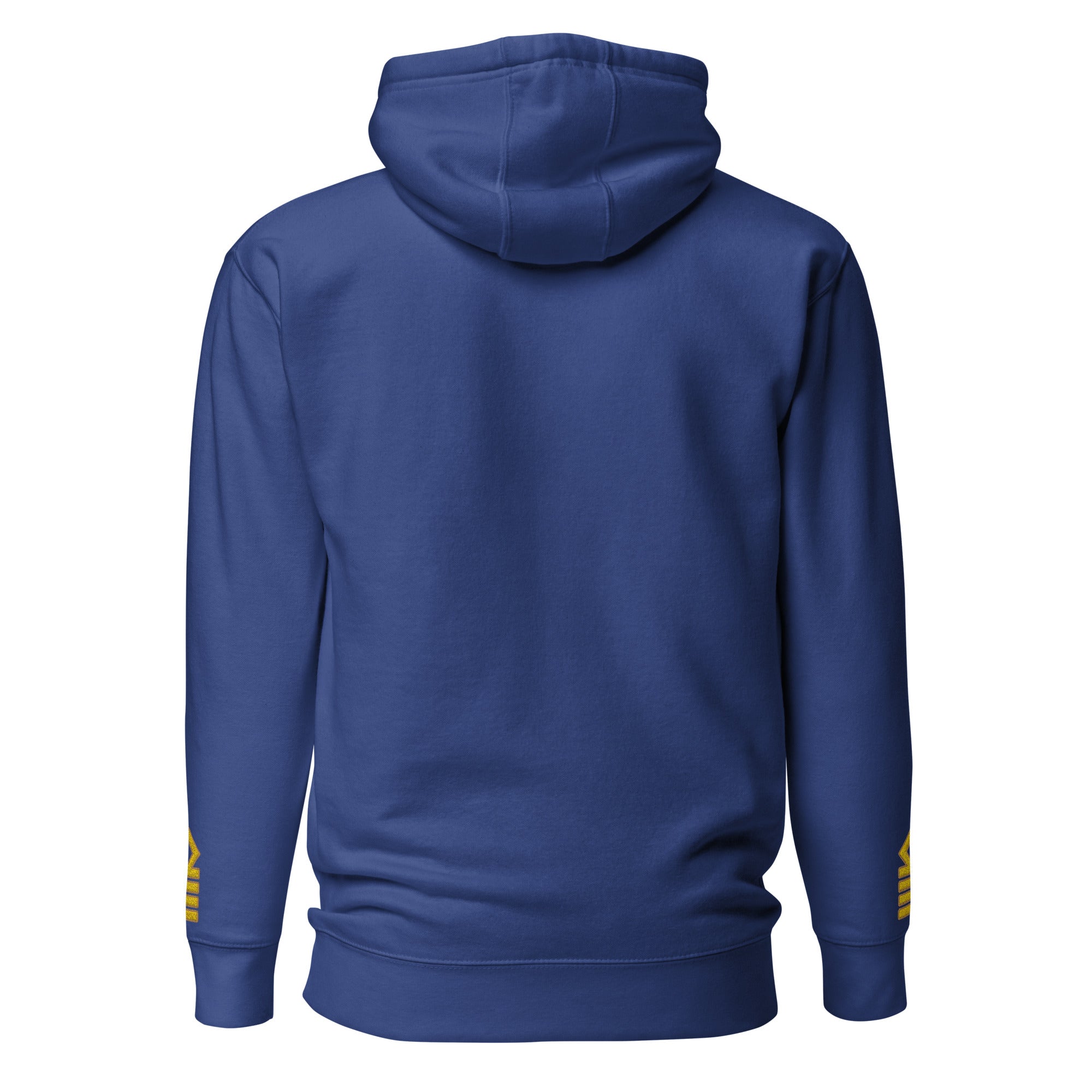 Hoodie with Embroidery left chest and sleeves (Choose epaulettes style)