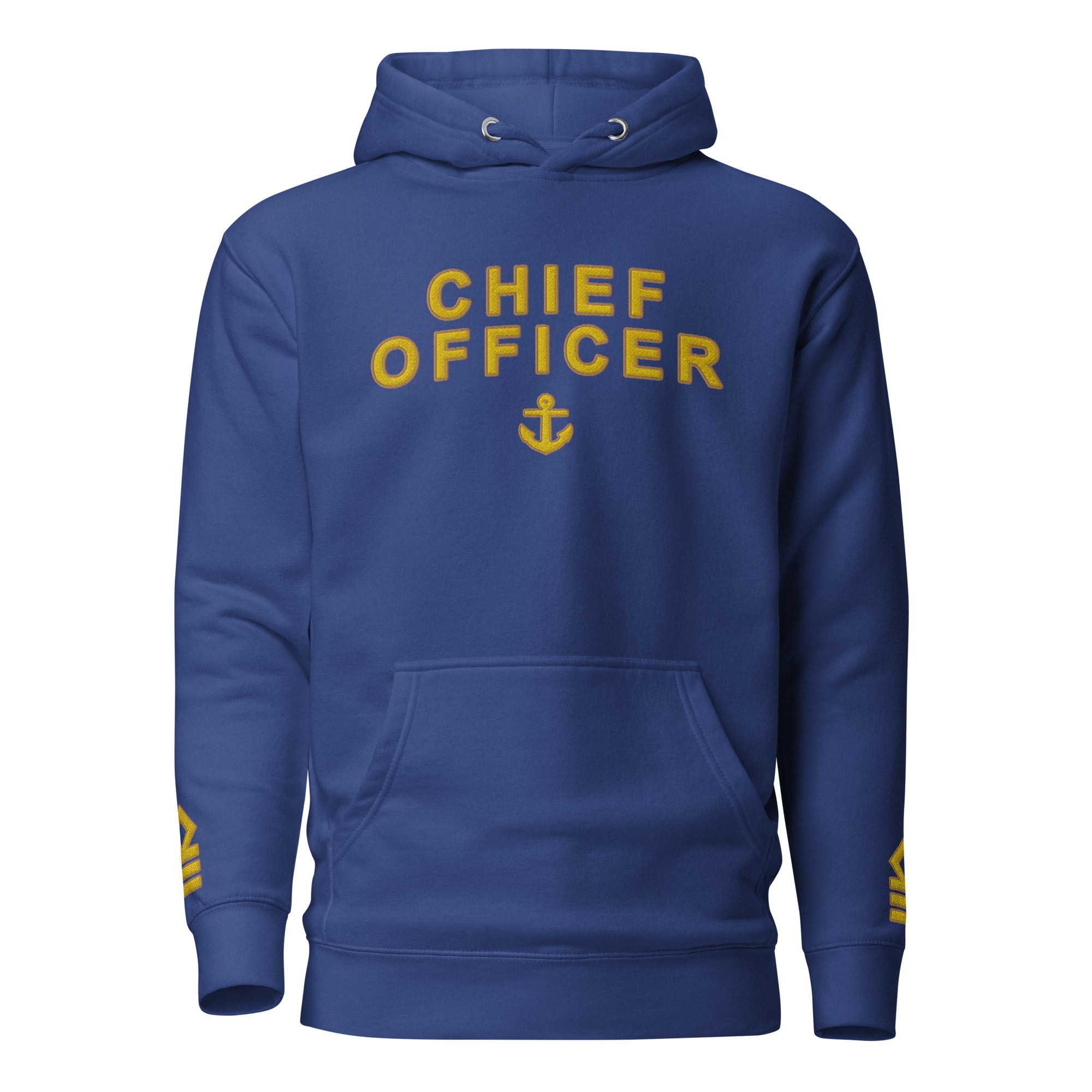 Chief Officer Hoodie large centre and sleeves (Choose epaulettes)