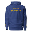 Chief Engineer Hoodie with embroidery (Propeller on sleeves)