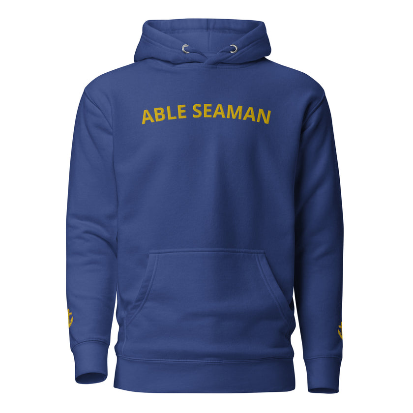 Hoodie with embroidery Able Seaman - IamSEAWOLF shop