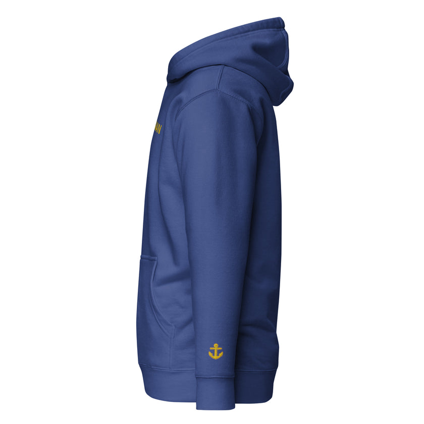 Hoodie with embroidery Ordinary Seaman - IamSEAWOLF shop