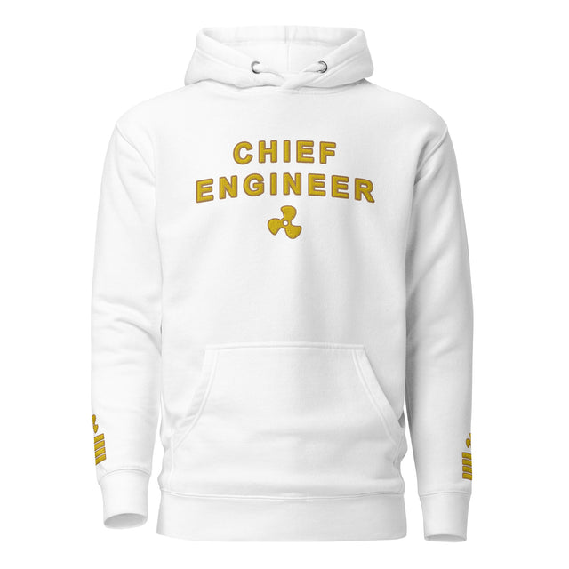 Chief Engineer Hoodie large embroidery (Choose epaulettes style)