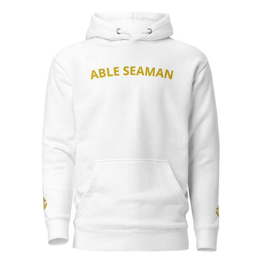 Hoodie with embroidery Able Seaman - IamSEAWOLF shop
