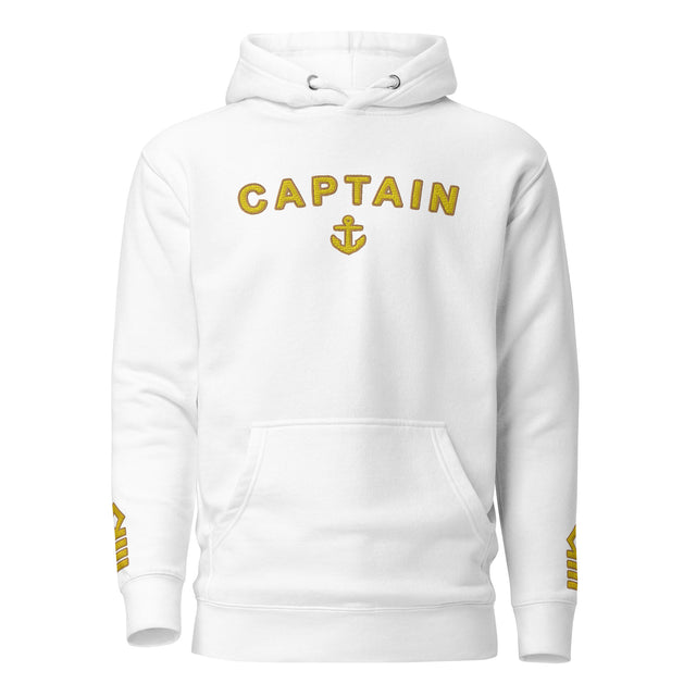 Captain Hoodie with Large Embroidery and sleeves (choose type of epaulette)