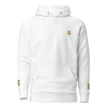 Hoodie left chest and sleeves embroidery (Choose epaulettes style)