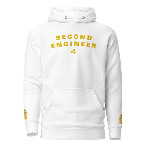 Second Engineer uniform Hoodie with large embroidery