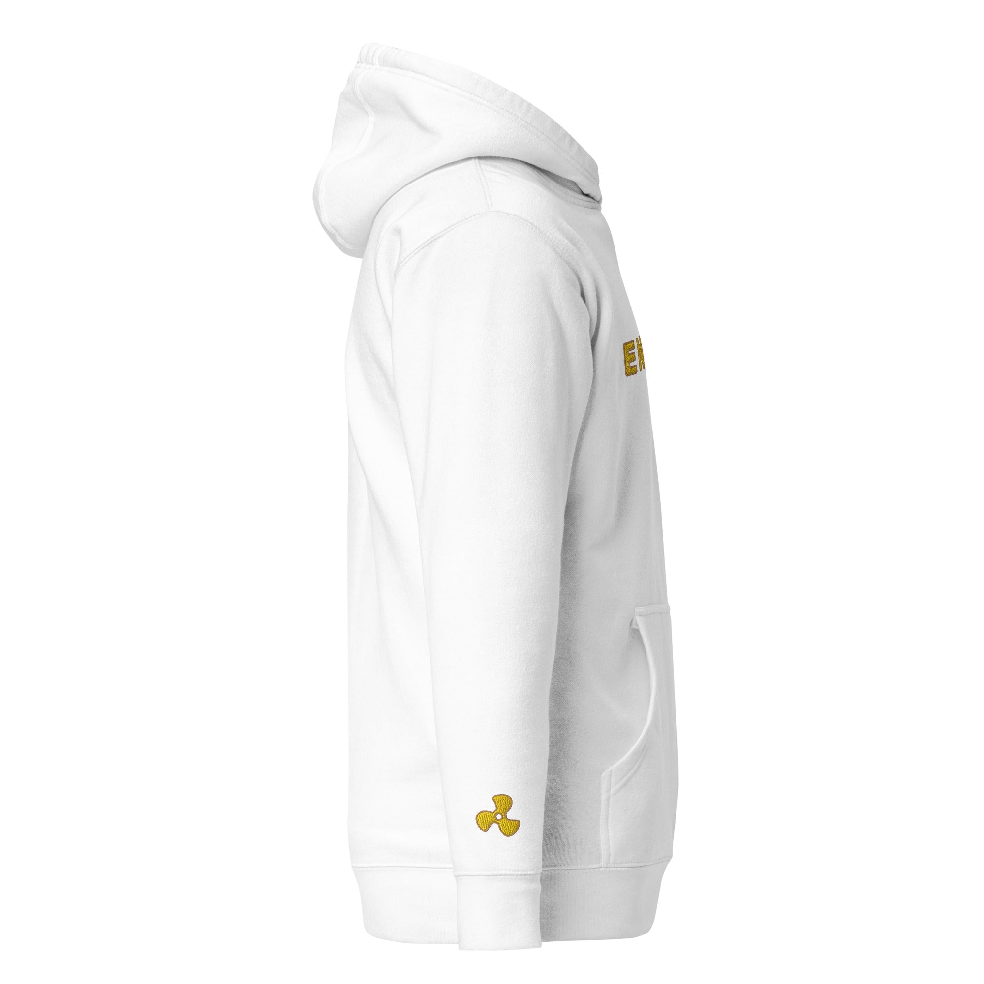 Chief Engineer Hoodie with embroidery (Propeller on sleeves)