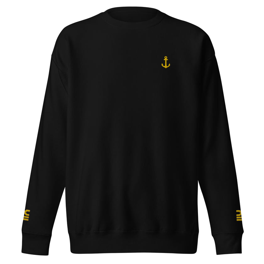 Captain's uniform sweatshirt with embroidery - IamSEAWOLF shop