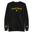 Captain's Sweatshirt: Large embroidery and sleeves (choose epaulettes)