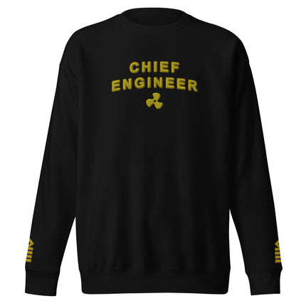 Chief Engineer Choice Sweatshirt: Style and Command at Sea (choose epaulettes)