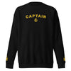 Captain's Sweatshirt: Large embroidery and sleeves (choose epaulettes)