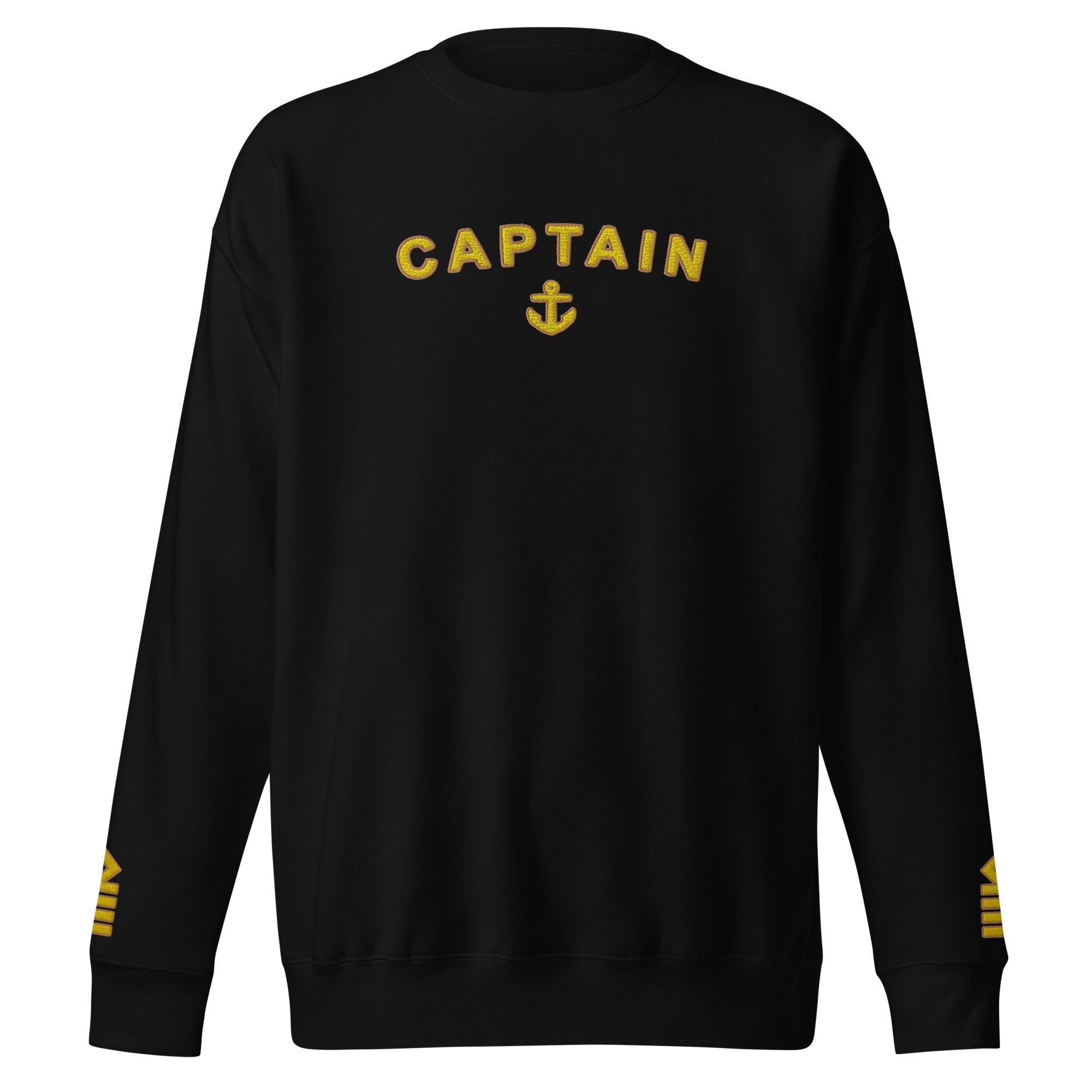Captain's uniform Sweatshirt with large embroidery - IamSEAWOLF shop
