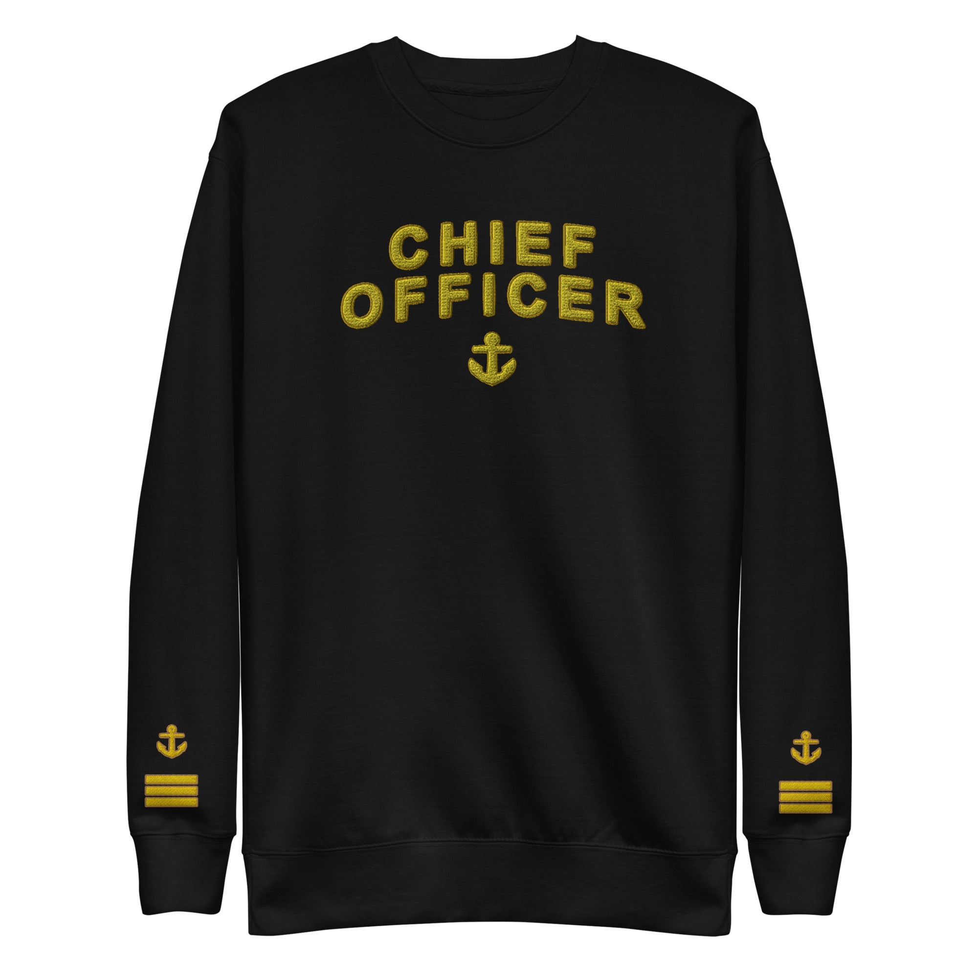 Chief Officer Sweatshirt with large embroidery (Choose epaulettes)