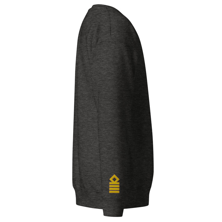 Captain's uniform sweatshirt with embroidery - IamSEAWOLF shop