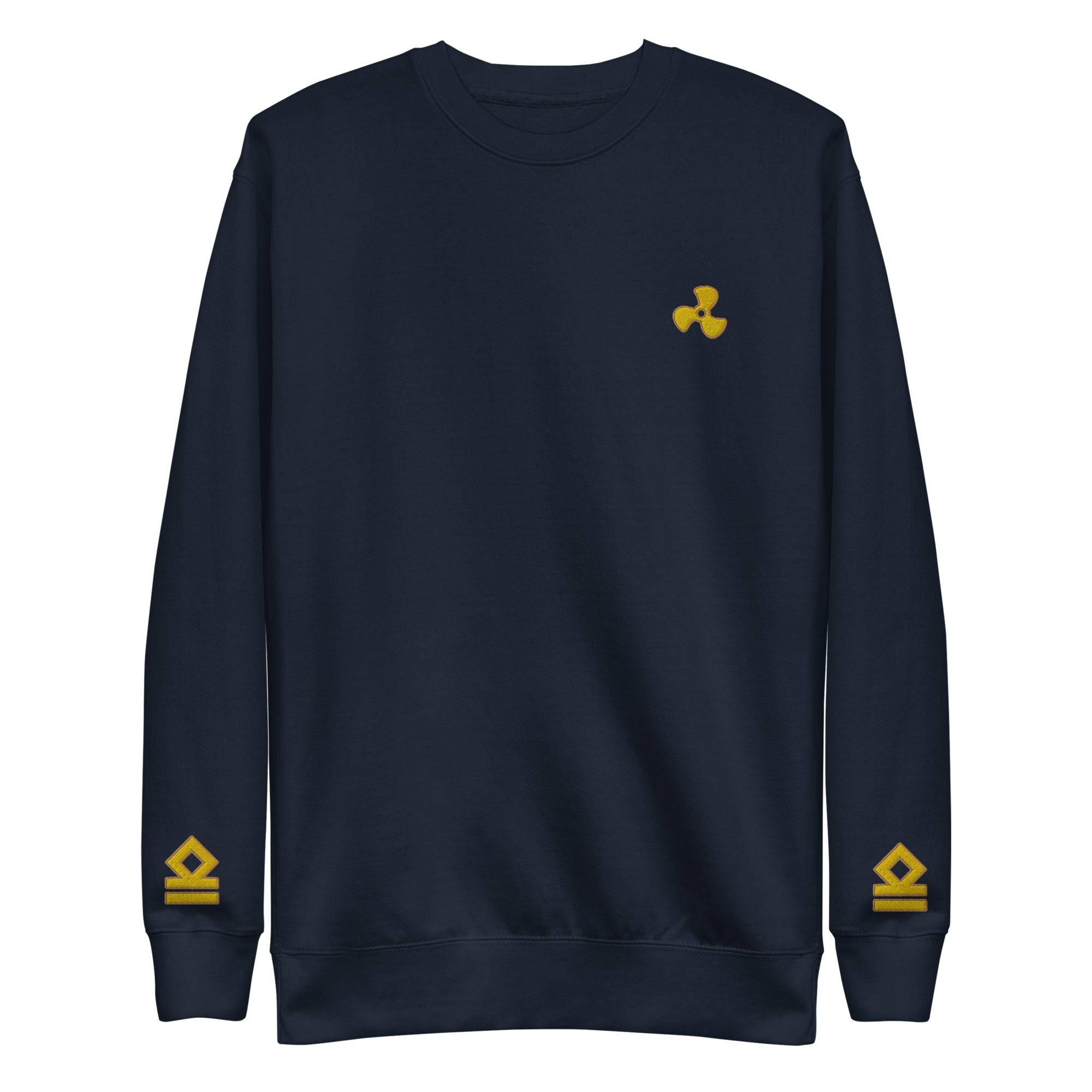 Premium Sweatshirt with propeller and epaulettes