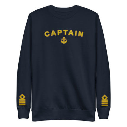 Captain's Choice Sweatshirt: Style and Command at Sea (choose epaulettes)