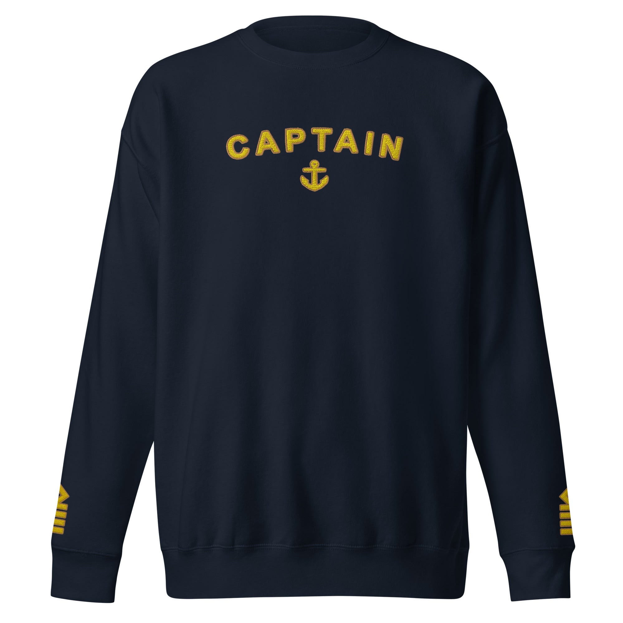 Captain's uniform Sweatshirt with large embroidery - IamSEAWOLF shop