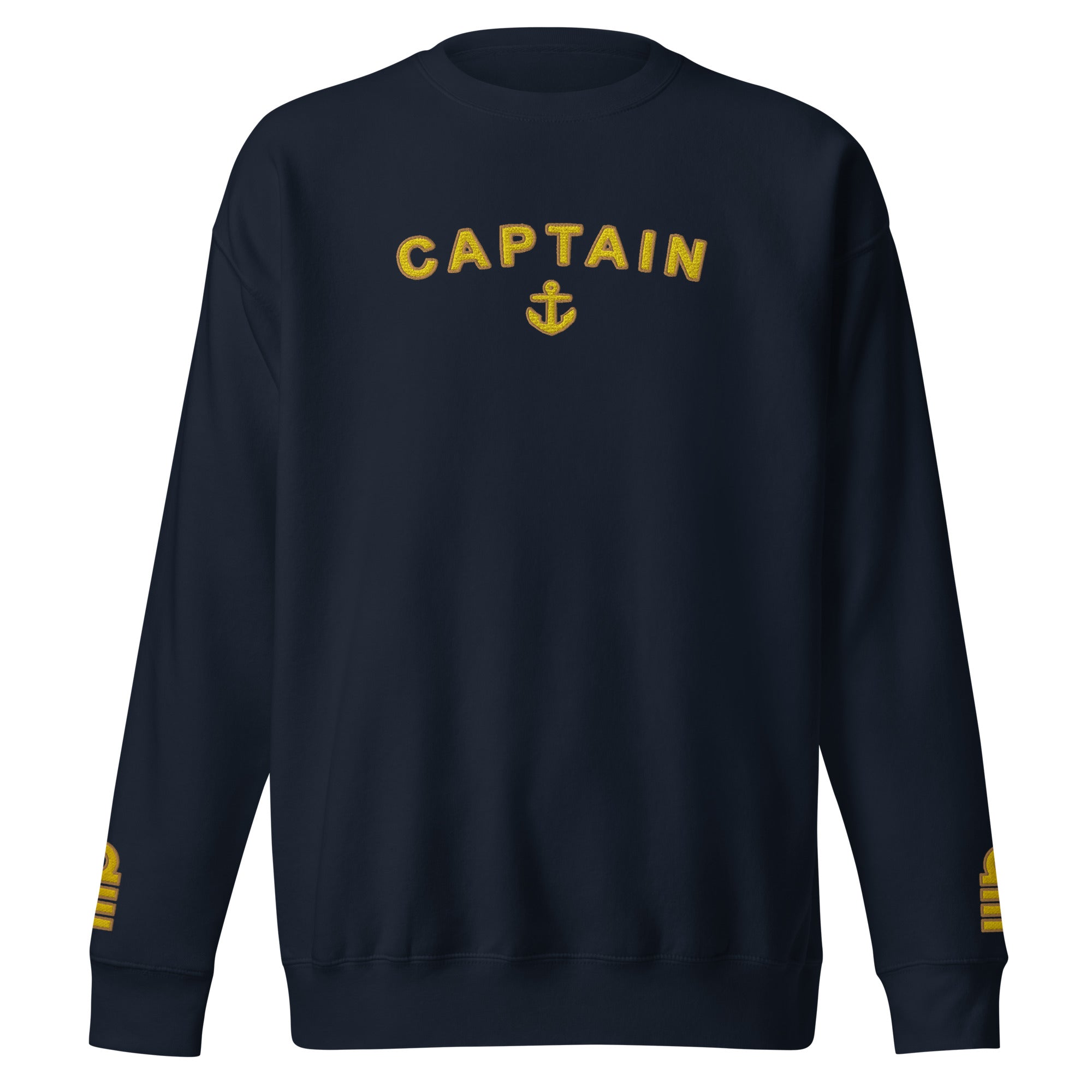 Captain's uniform Sweatshirt with large embroidery - IamSEAWOLF shop