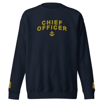 Chief Officer Sweatshirt with large embroidery (Choose epaulettes)