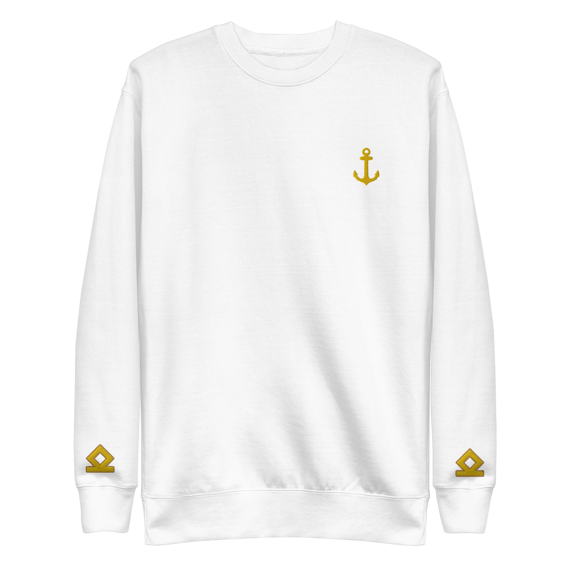 Premium Sweatshirt with Anchor and epaulettes