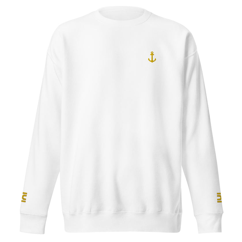 Captain's uniform sweatshirt with embroidery - IamSEAWOLF shop