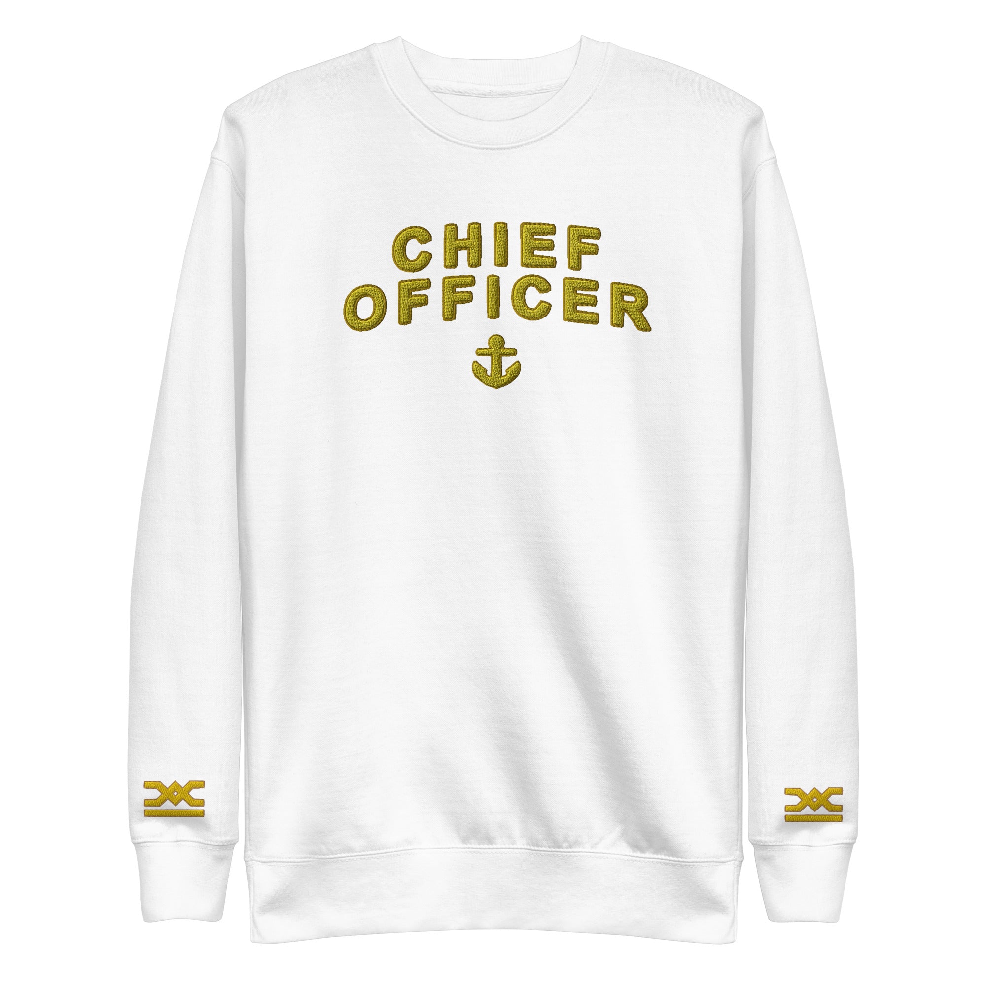 Chief Officer Sweatshirt with large embroidery (Choose epaulettes)