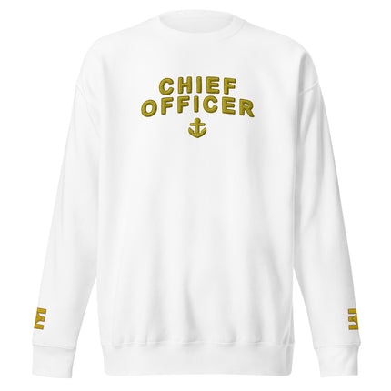 Sweatshirt für die Uniform eines 1. Offiziers mit großer Stickerei.