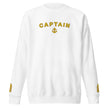 Captain's Sweatshirt: Large embroidery and sleeves (choose epaulettes)