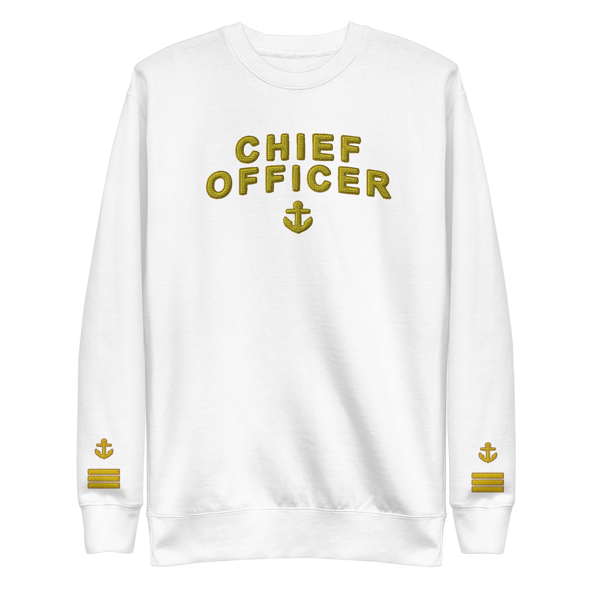 Chief Officer Sweatshirt with large embroidery (Choose epaulettes)