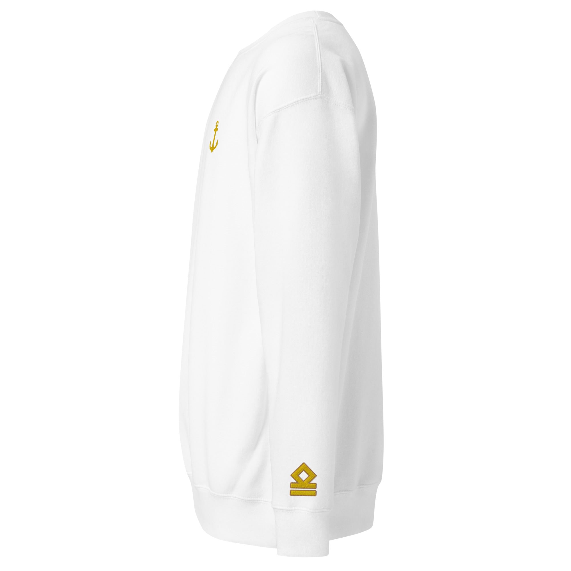 2OFF Sweatshirt left chest and sleeves embroidery (Choose epaulettes style)