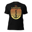 EL CAPITAN text printed on unisex maritime t-shirt